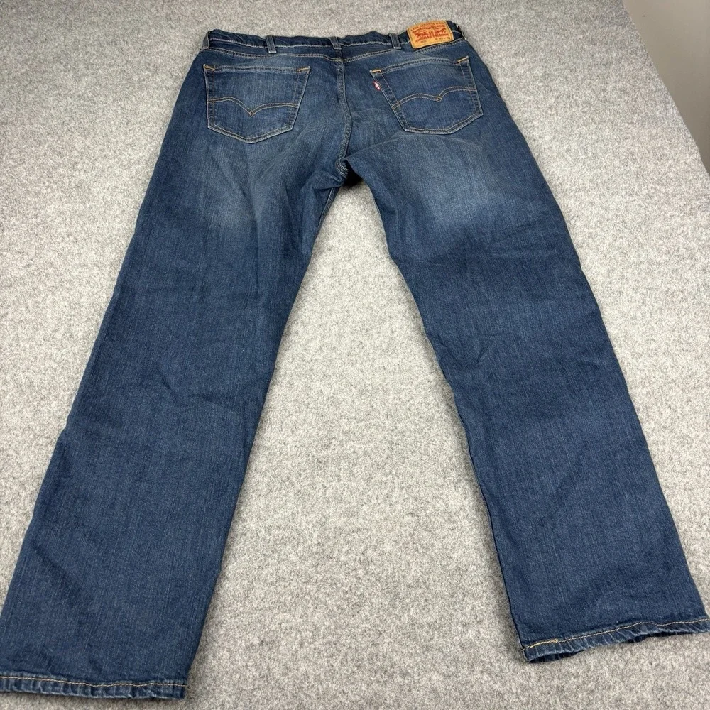 Levi's 505 Jeans Mens 40x32 (Fits 38x32) Straight Leg Dark Wash Classic Blue EUC